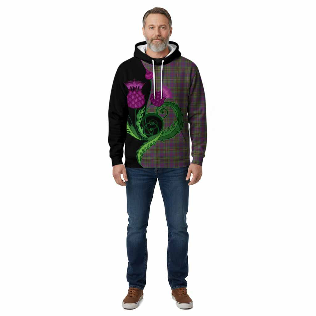 Wood Tartan Cotton Hoodie Traditional Scottish Thistle