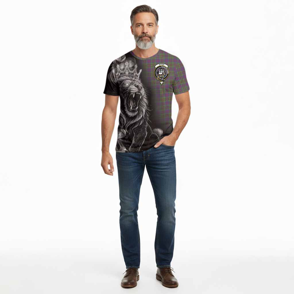 Wood Tartan Cotton T-shirt Roaring Lion Heritage