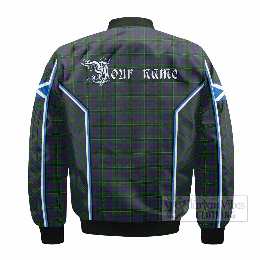 Wood Tartan Crest Bomber Jacket Scotland Coat of Arm Flag Style - Tartan Vibes Clothing