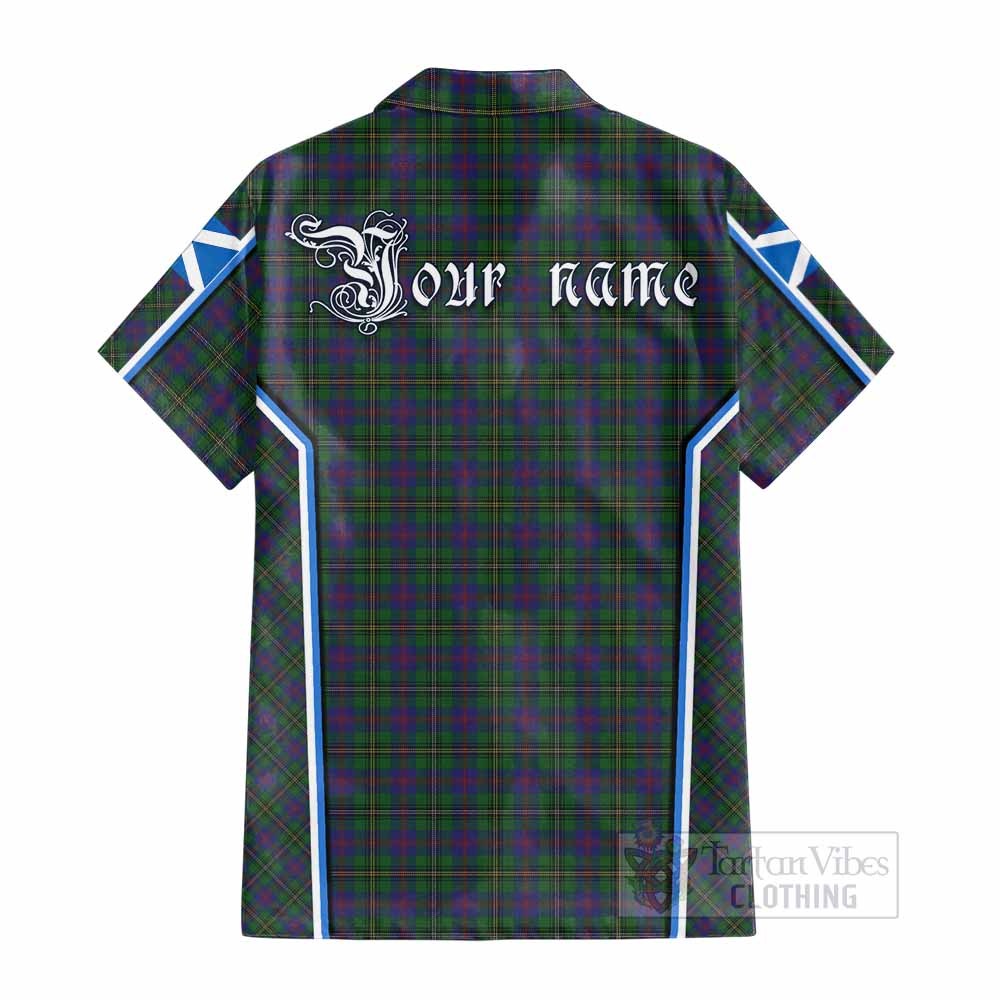 Wood Tartan Crest Cotton Hawaiian Shirt Scotland Coat of Arm Flag Style - Tartan Vibes Clothing