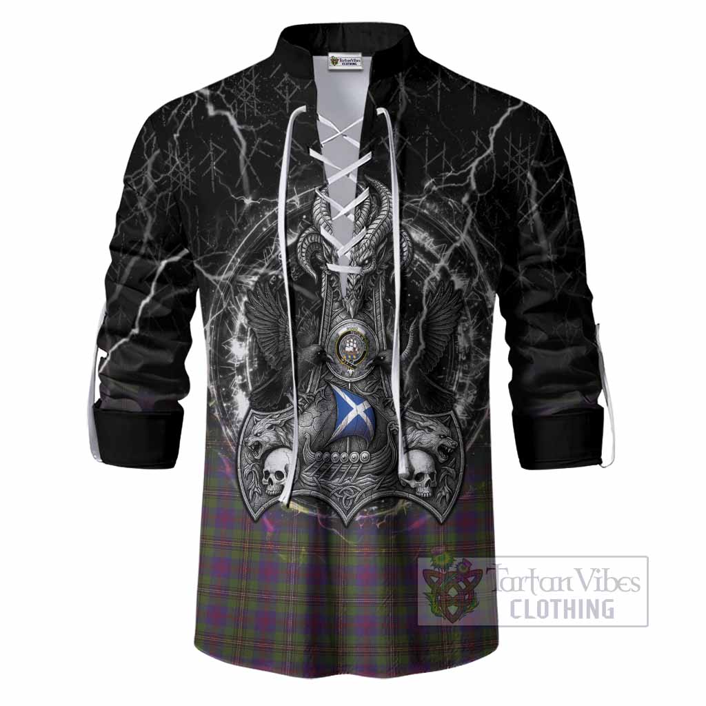 Wood Tartan Crest Ghillie Shirt Celtic Odin's Raven Legacy
