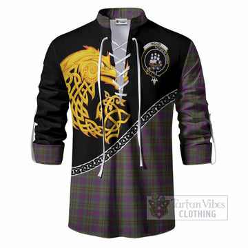 Wood Tartan Crest Ghillie Shirt Legendary Dragon Knot Half Style