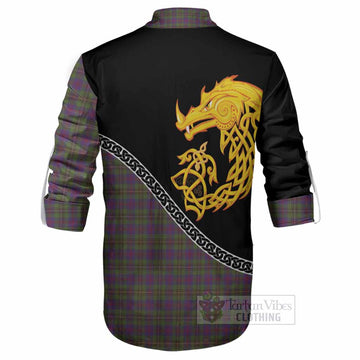 Wood Tartan Crest Ghillie Shirt Legendary Dragon Knot Half Style