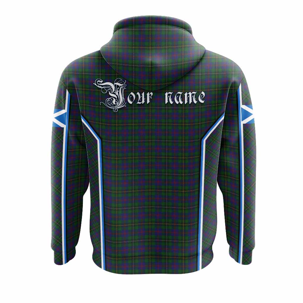 Wood Tartan Crest Hoodie Scotland Coat of Arm Flag Style - Tartan Vibes Clothing