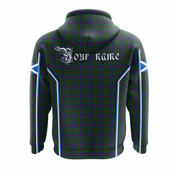 Wood Tartan Crest Hoodie Scotland Coat of Arm Flag Style - Tartan Vibes Clothing