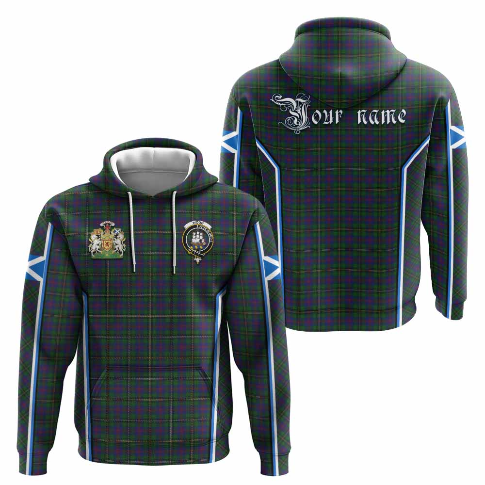 Wood Tartan Crest Hoodie Scotland Coat of Arm Flag Style - Tartan Vibes Clothing