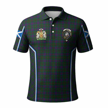 Wood Tartan Crest Polo Shirt Scotland Coat of Arm Flag Style - Tartan Vibes Clothing