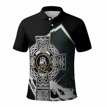 Wood Tartan Crest Polo Shirt Scottish Celtic Cross Heritage Kid - Tartan Vibes Clothing