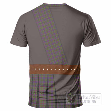 Wood Tartan Crest T-Shirt Kilt Costume Style