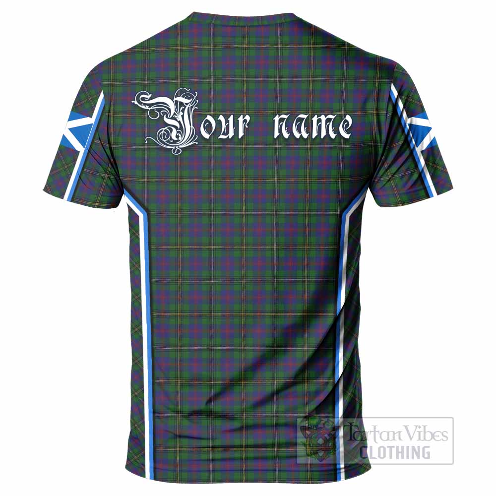 Wood Tartan Crest T-shirt Scotland Coat of Arm Flag Style - Tartan Vibes Clothing