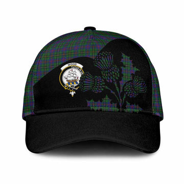 Wood Tartan Family Crest Classic Cap Scotland Thistle Floral Flag Style