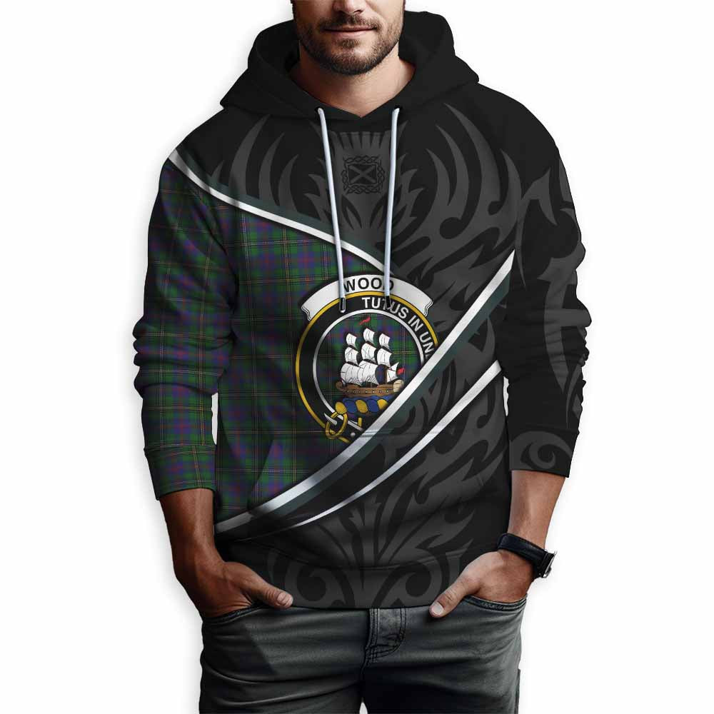 Wood Tartan Family Crest Hoodie Celtic Scottish Thistle Floral - Tartan Vibes Clothing