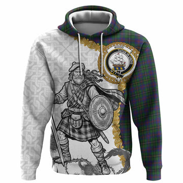 Wood Tartan Family Crest Hoodie Scottish Highland Warrior Celtic Knot Thistle