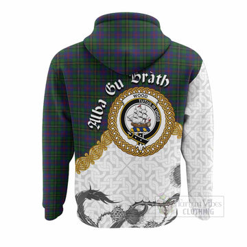 Wood Tartan Family Crest Hoodie Scottish Highland Warrior Celtic Knot Thistle