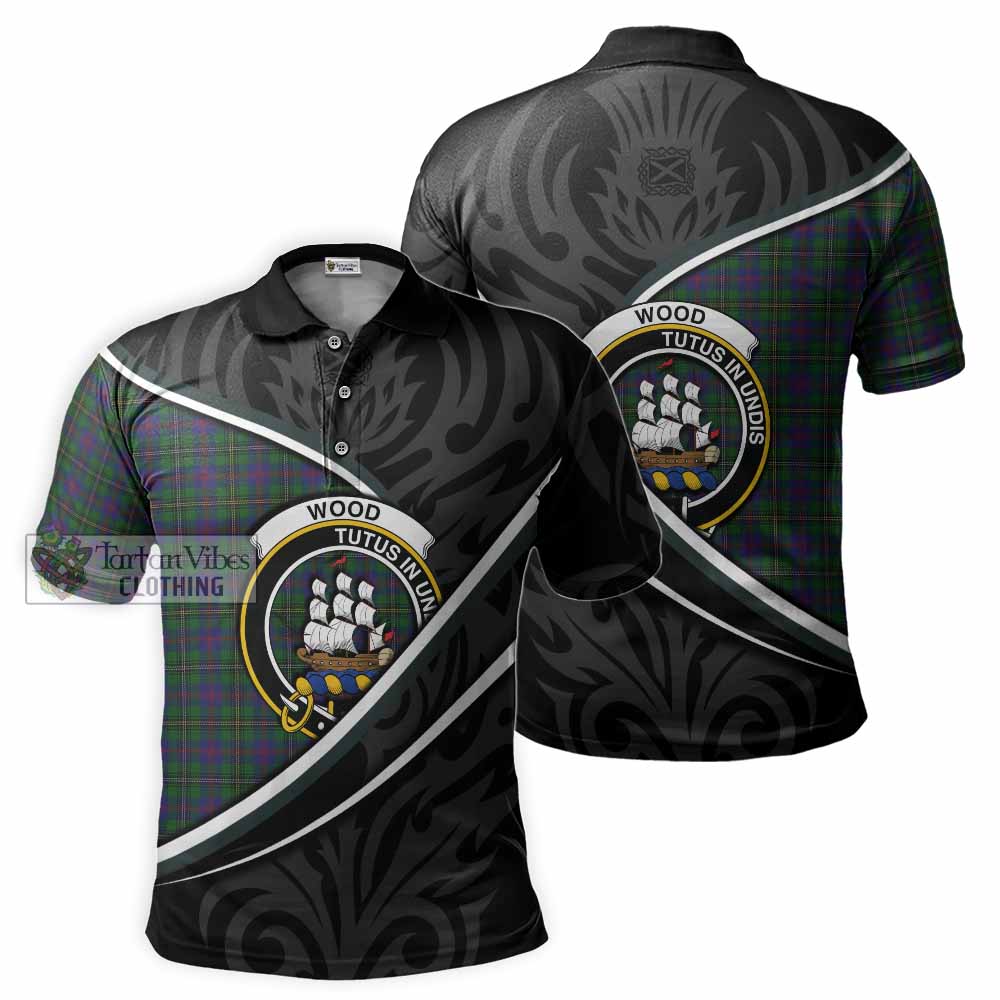 Wood Tartan Family Crest Polo Shirt Celtic Scottish Thistle Floral - Tartan Vibes Clothing