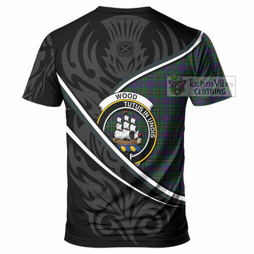 Wood Tartan Family Crest T-shirt Celtic Scottish Thistle Floral - Tartan Vibes Clothing
