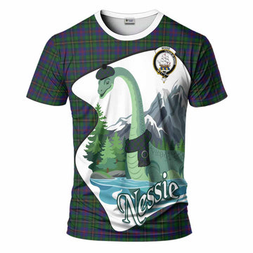 Wood Tartan Family Crest T-Shirt Nessie Scottish Loch Ness Monster