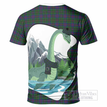Wood Tartan Family Crest T-Shirt Nessie Scottish Loch Ness Monster