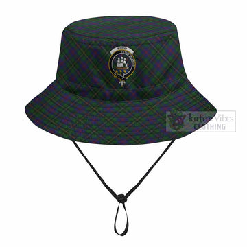 Wood Tartan Fishing Hat with Family Crest