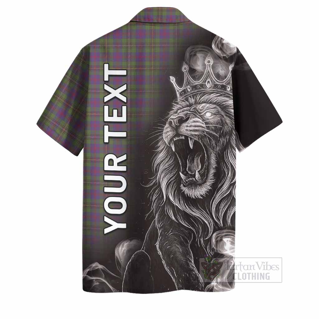 Wood Tartan Hawaiian Shirt Roaring Lion Heritage