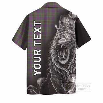 Wood Tartan Hawaiian Shirt Roaring Lion Heritage