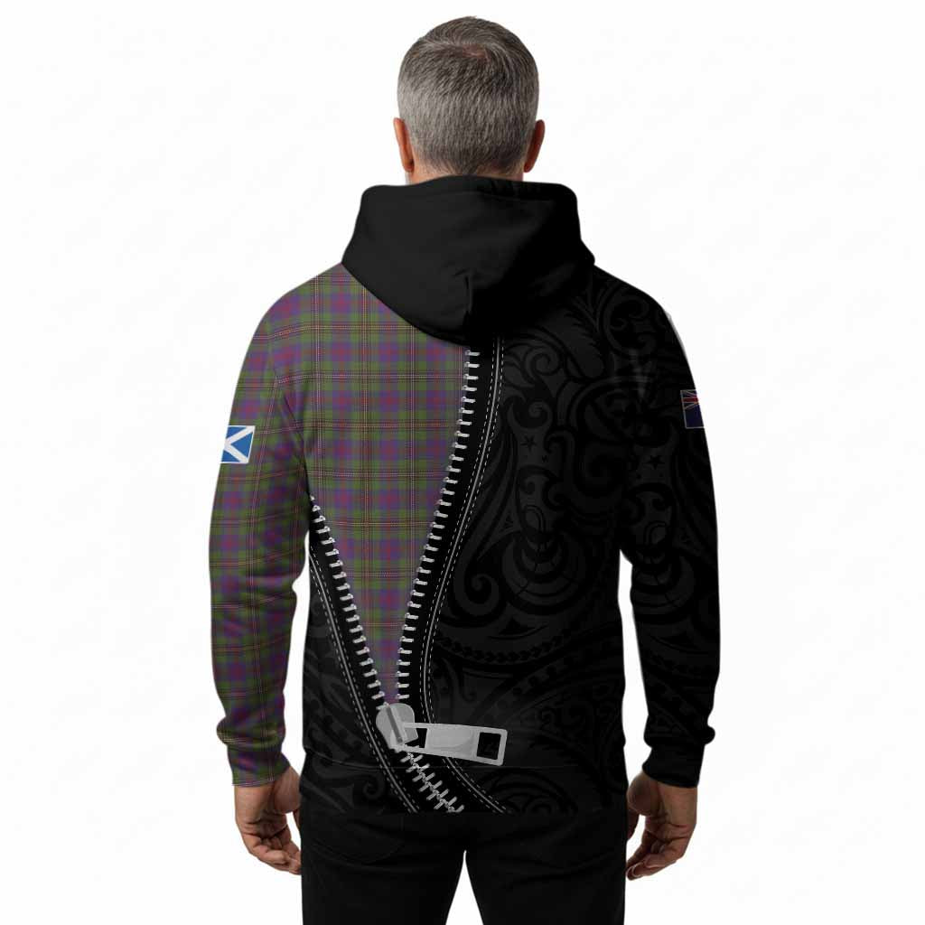 Wood Tartan Hoodie New Zealand Pattern Unique Zipper Stylized