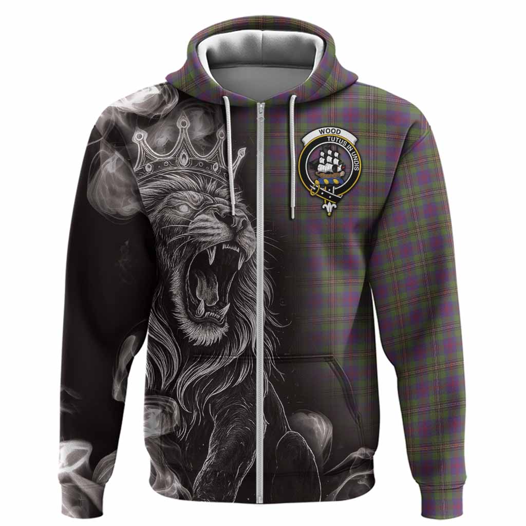 Wood Tartan Hoodie Roaring Lion Heritage