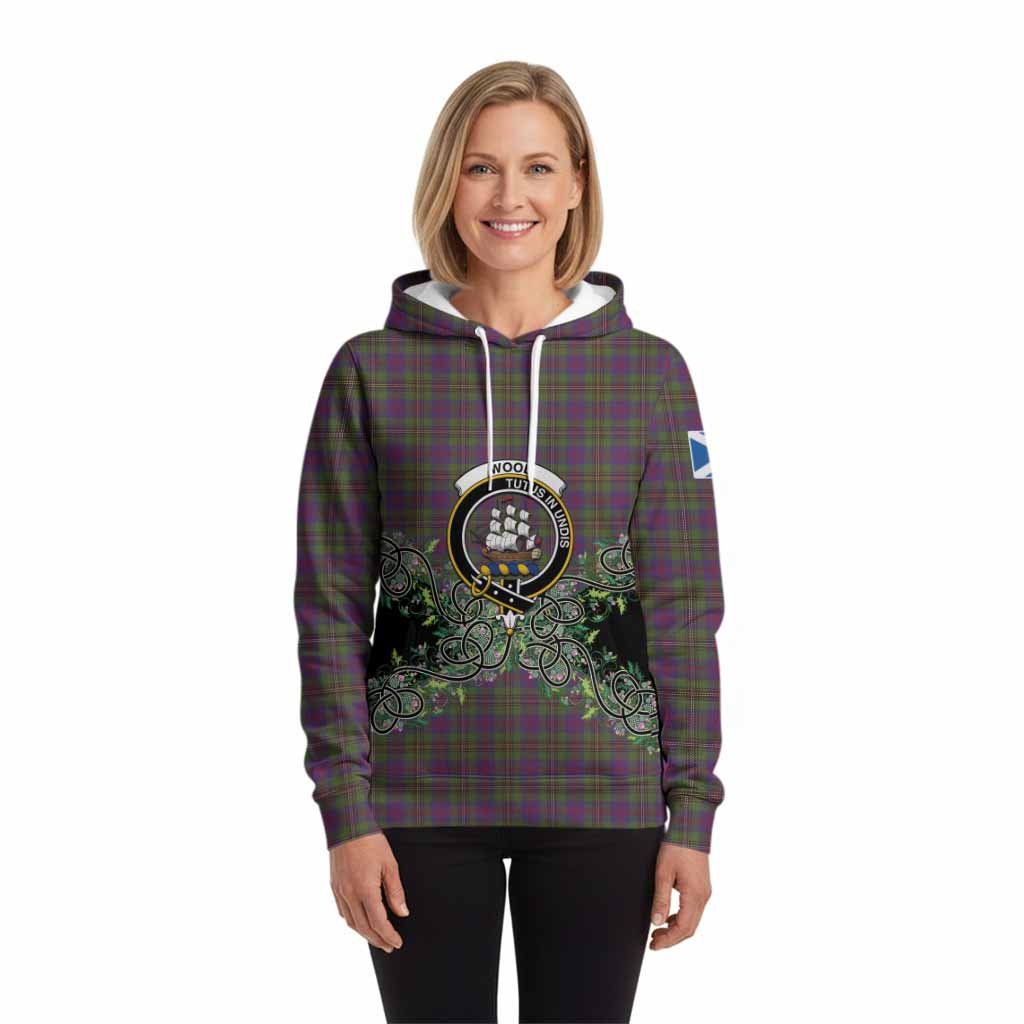 Wood Tartan Hoodie Thistle Scottish Spirit