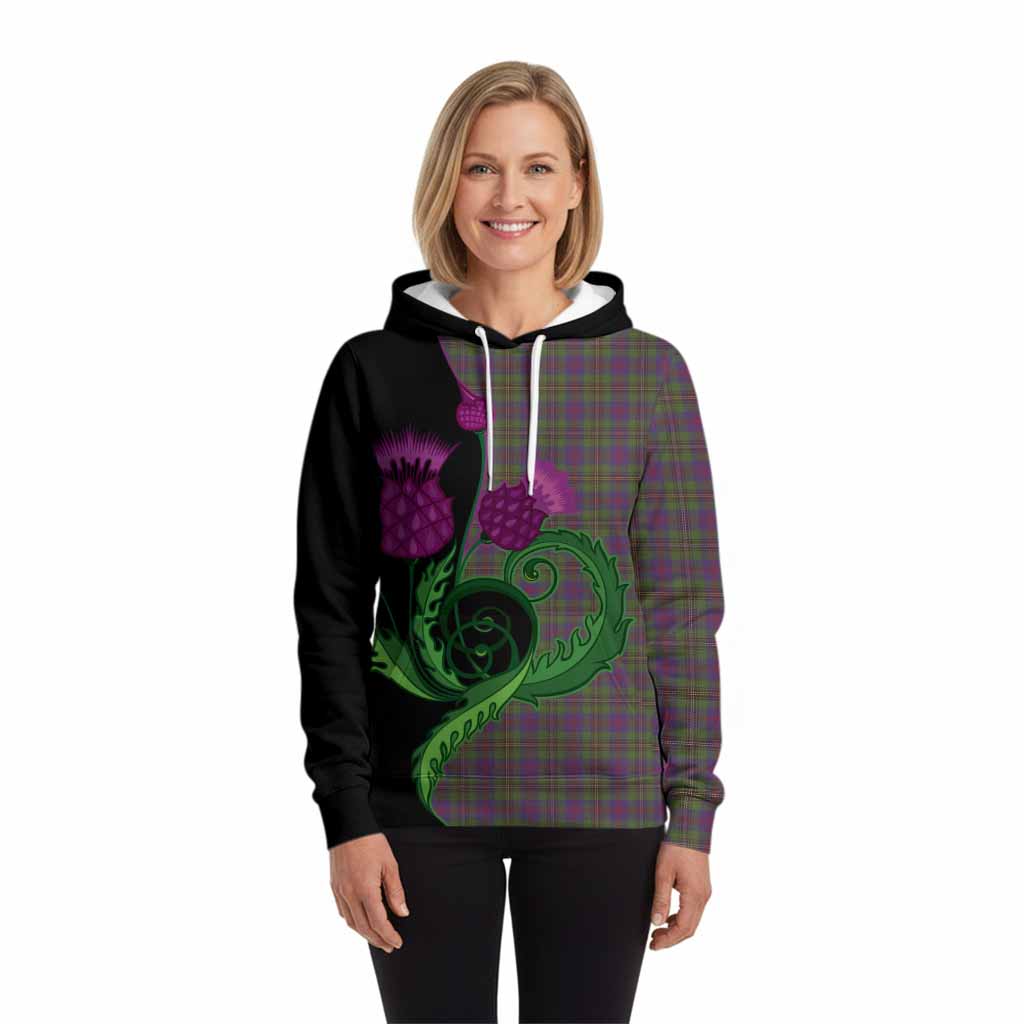 Wood Tartan Hoodie Traditional Scottish Thistle