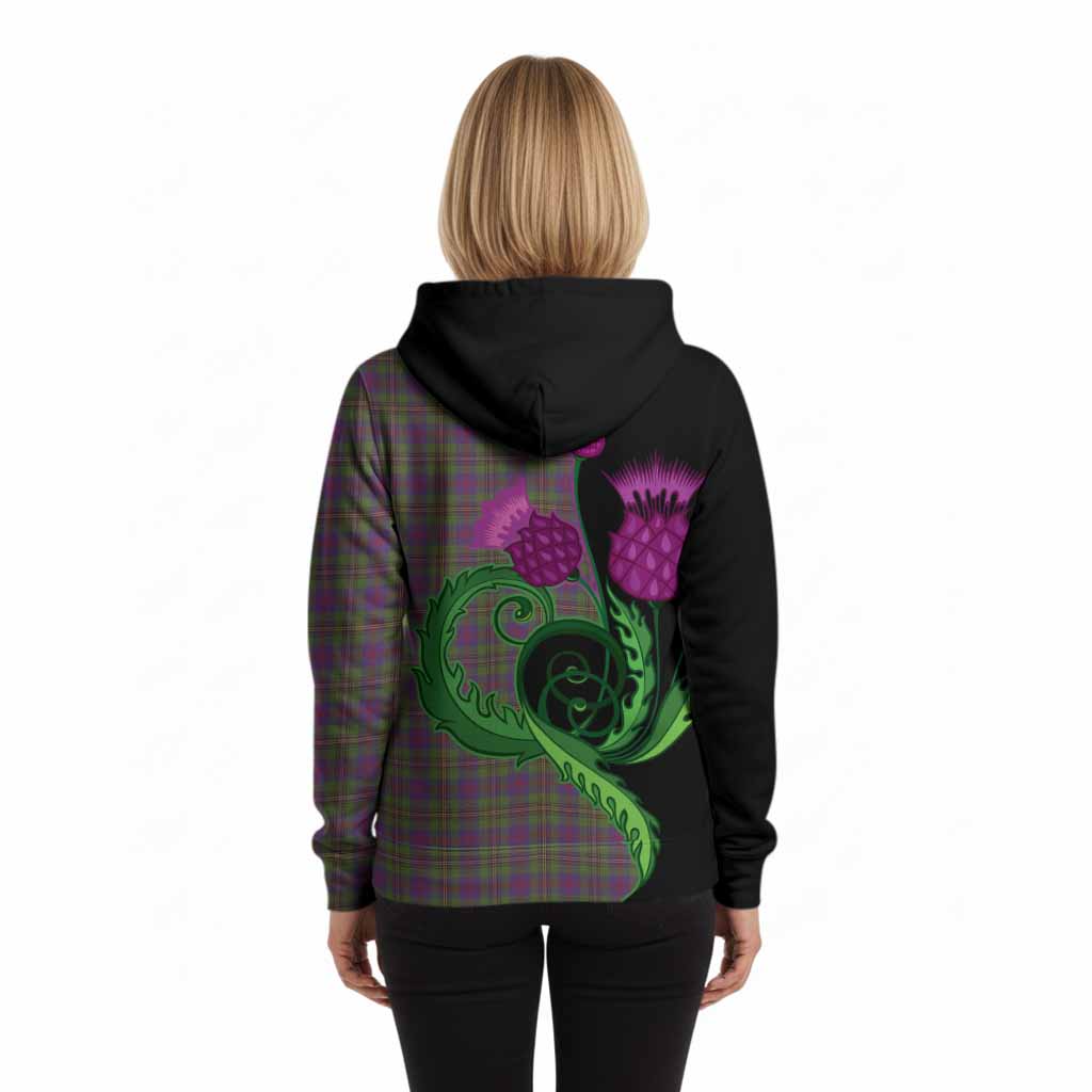 Wood Tartan Hoodie Traditional Scottish Thistle