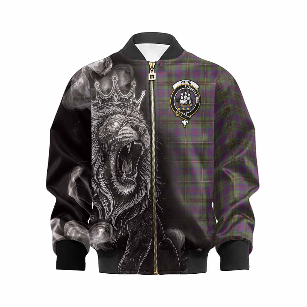 Wood Tartan Kid Bomber Jacket Roaring Lion Heritage