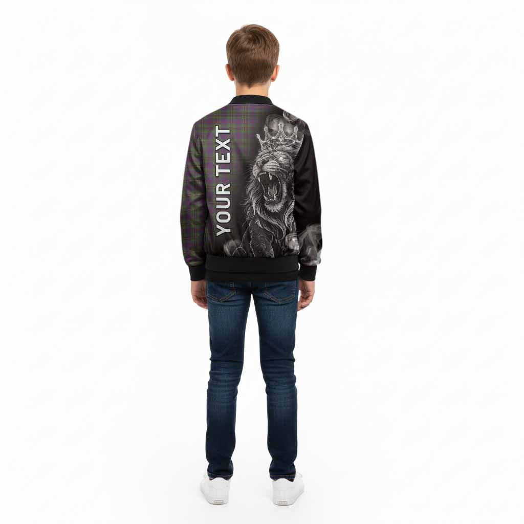 Wood Tartan Kid Bomber Jacket Roaring Lion Heritage