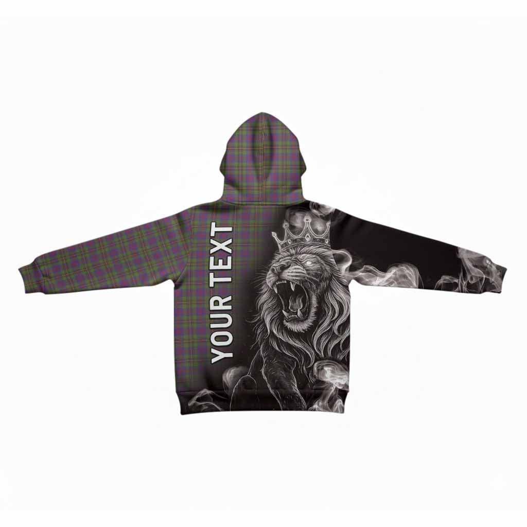 Wood Tartan Kid Hoodie Roaring Lion Heritage