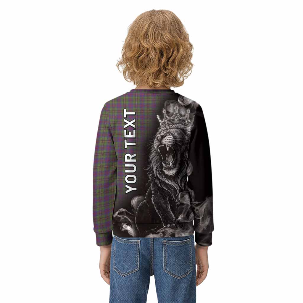 Wood Tartan Kid Knitted Sweatshirt Roaring Lion Heritage