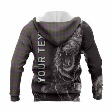 Wood Tartan Knitted Hoodie Roaring Lion Heritage