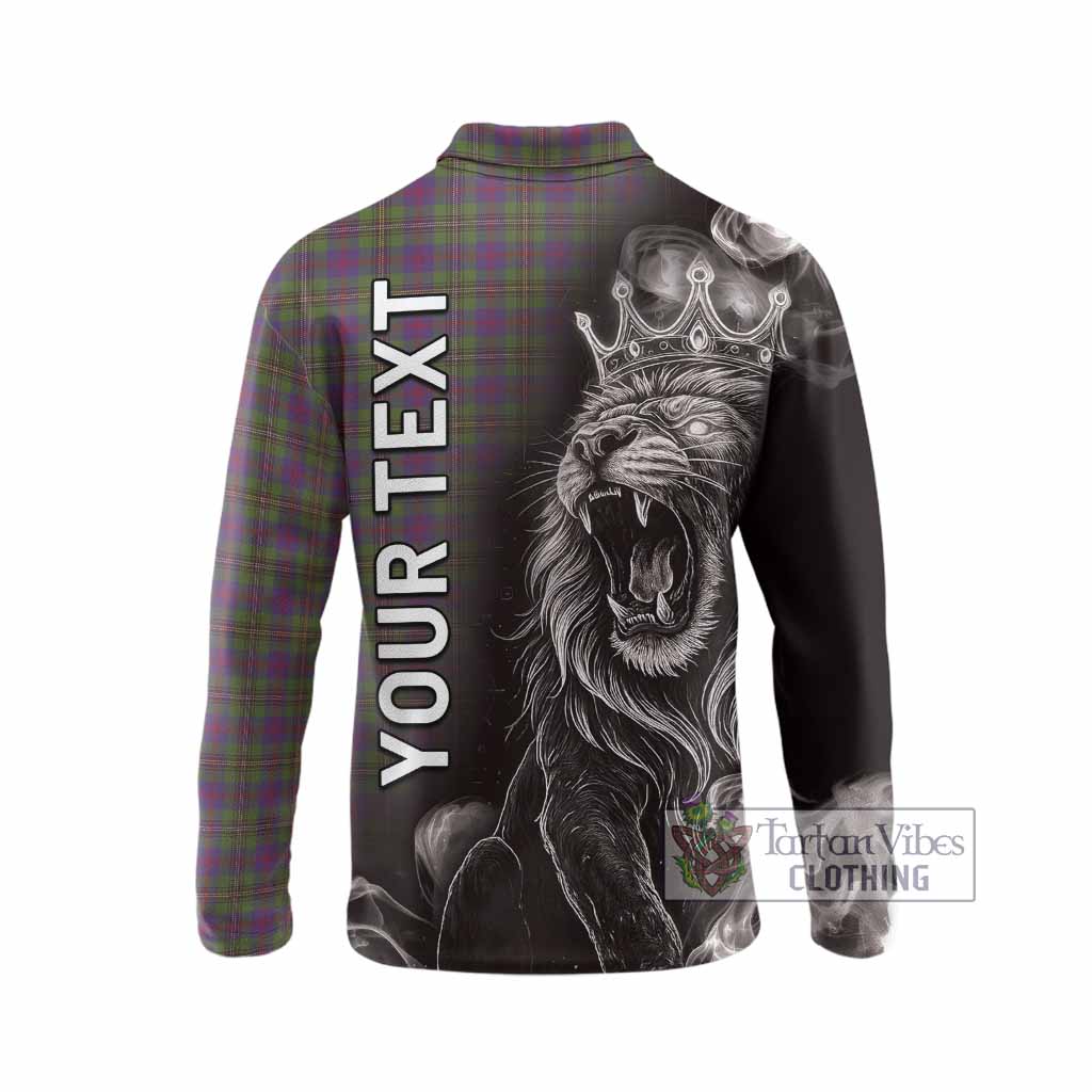 Wood Tartan Long Sleeve Polo Shirt Roaring Lion Heritage