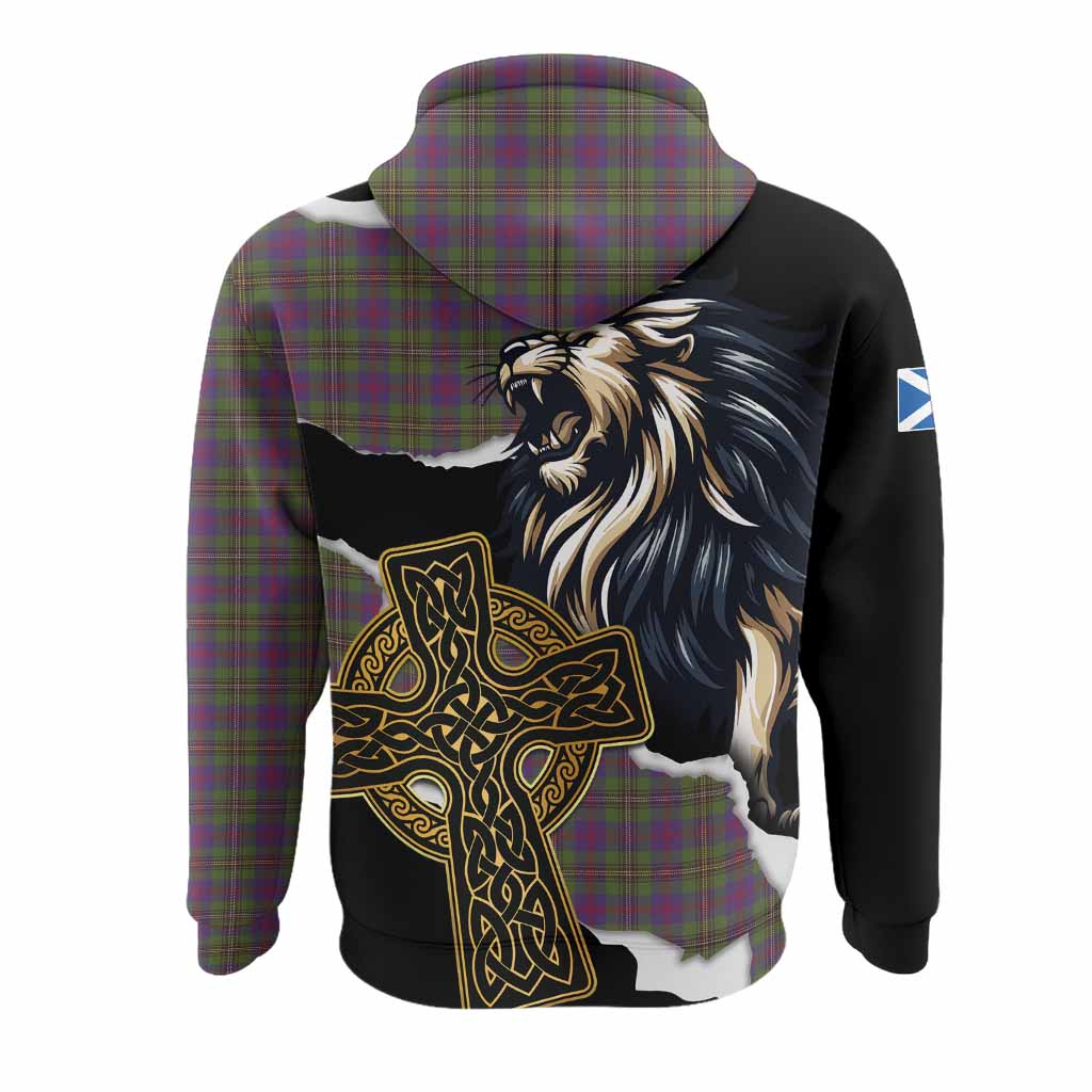 Wood Tartan Scottish Hoodie Lion Celtic Heritage
