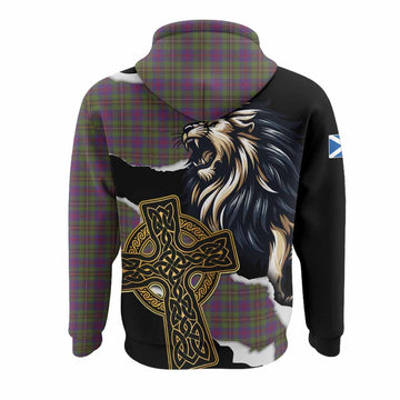 Wood Tartan Scottish Hoodie Lion Celtic Heritage
