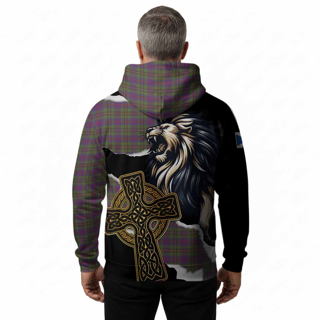 Wood Tartan Scottish Hoodie Lion Celtic Heritage