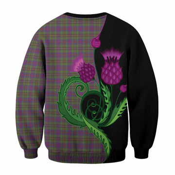 Wood Tartan Sweatshirt Traditional Scottish Thistle