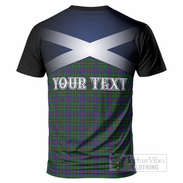 Wood Tartan T-Shirt Alba Gu Brath Unicorn Crest