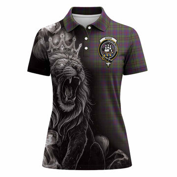 Wood Tartan Women Polo Shirt Roaring Lion Heritage