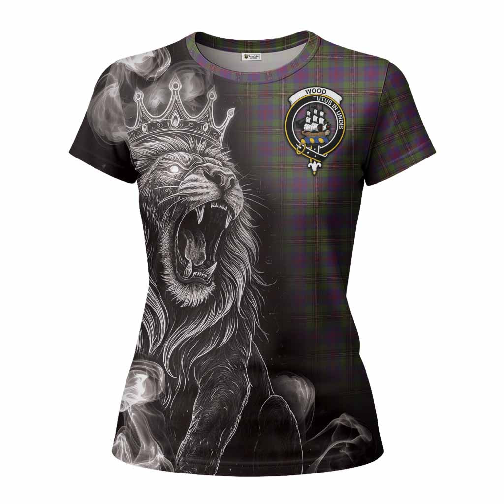 Wood Tartan Women T shirt Roaring Lion Heritage