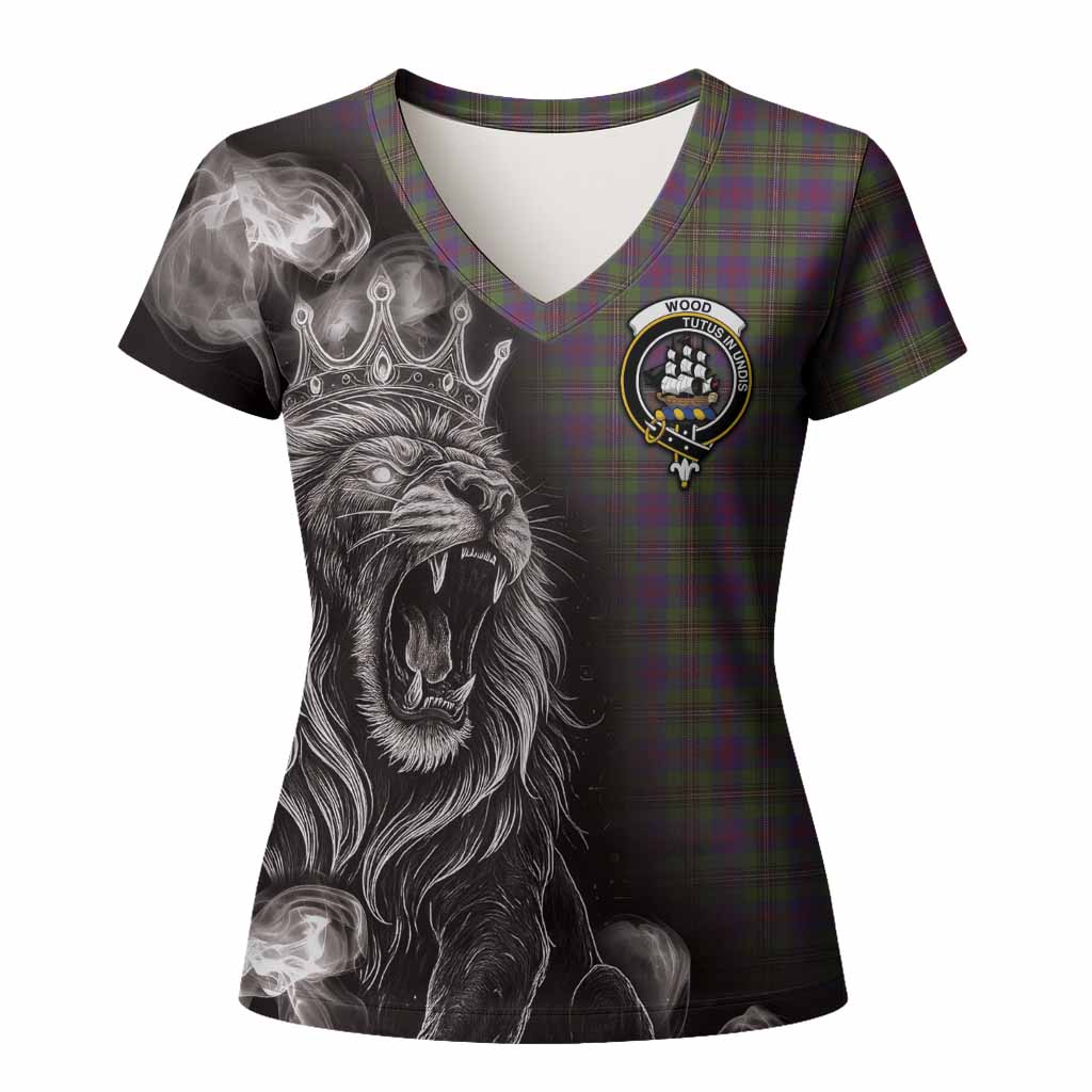 Wood Tartan Women T shirt Roaring Lion Heritage