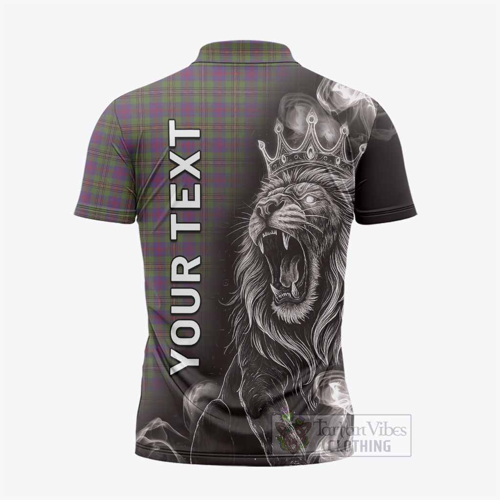 Wood Tartan Zipper Polo Shirt Roaring Lion Heritage