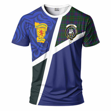 Wood The Scottish Football Crest T-Shirt Lion-Tartan Army