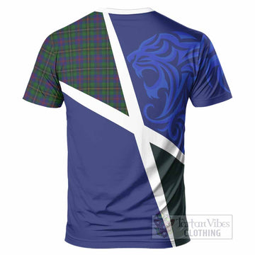 Wood The Scottish Football Crest T-Shirt Lion-Tartan Army