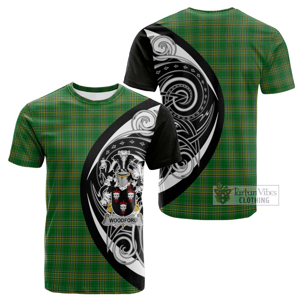 Woodford Irish Clan Cotton T-shirt Celtic Circle Style - Tartan Vibes Clothing