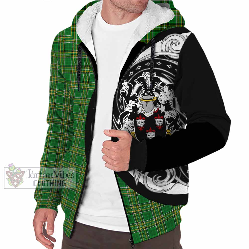 Tartan Vibes Clothing Woodford Irish Clan Sherpa Hoodie Celtic Circle Style