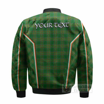 Woodford Irish Clan Coat of Arm Tartan Bomber Jacket Flag Style